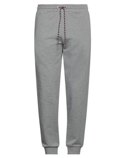 Bikkembergs Man Pants Grey Size L Cotton, Elastane In Grey