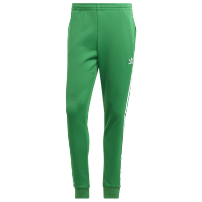 Shop Adidas Originals Mens  Adicolor Superstar Track Pants In Green/white