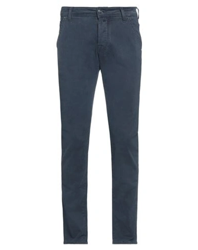Jacob Cohёn Man Pants Navy Blue Size 31 Cotton, Elastane, Polyester In Navy Blue