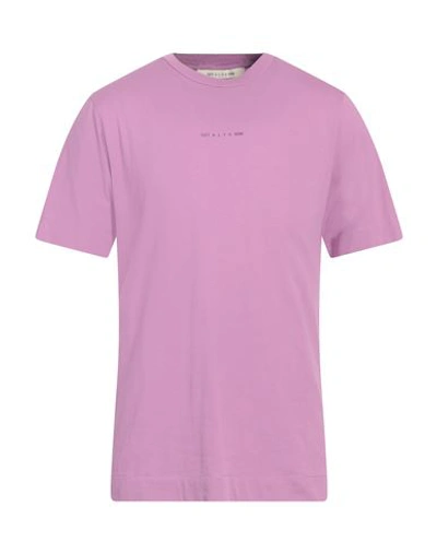 Shop Alyx 1017  9sm Man T-shirt Light Purple Size Xl Cotton