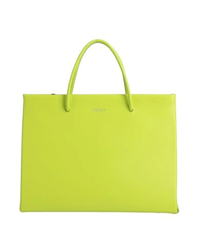 Shop Medea Woman Handbag Acid Green Size - Soft Leather