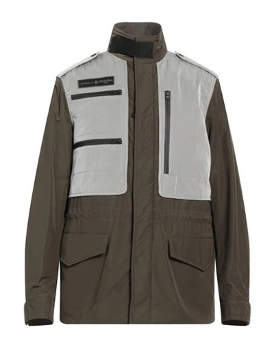 Shop Letasca X Mr & Mrs Italy Man Jacket Military Green Size Xl Polyester, Cotton, Polyamide
