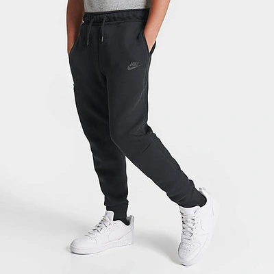 Shop Nike Boys' Sportswear Tech Fleece Jogger Pants In Black/black/black