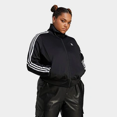 Shop Adidas Originals Adidas Women's Adicolor Classics Primeblue Firebird Track Top Jacket (plus Size) In Black 