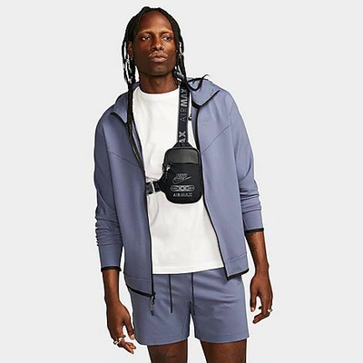 Shop Nike Sportswear Essentials Air Max Crossbody Bag (1l) In Black/black/reflective Silver