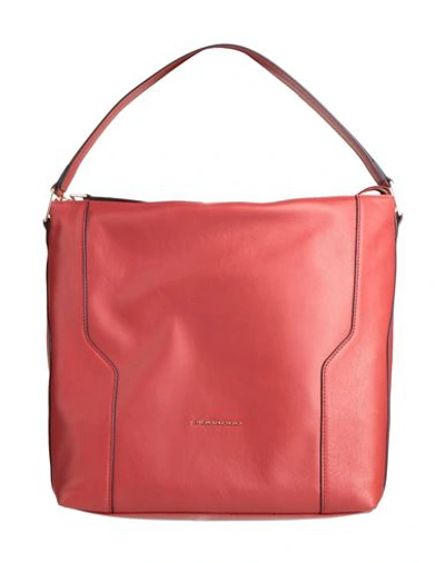 Shop Piquadro Woman Shoulder Bag Burgundy Size - Bovine Leather In Red