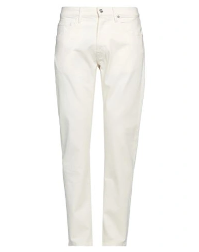 Shop Nine:inthe:morning Nine In The Morning Man Jeans Ivory Size 34 Cotton, Elastane In White