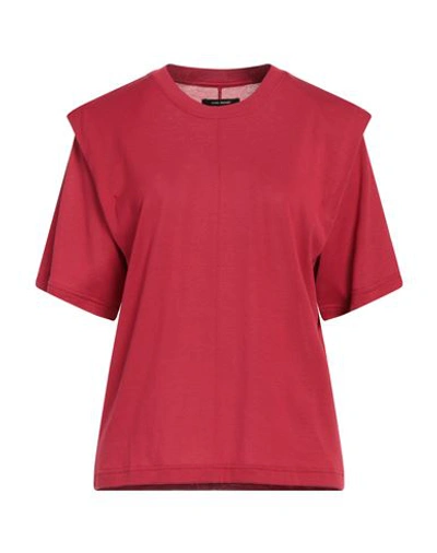 Shop Isabel Marant Woman T-shirt Red Size M Cotton
