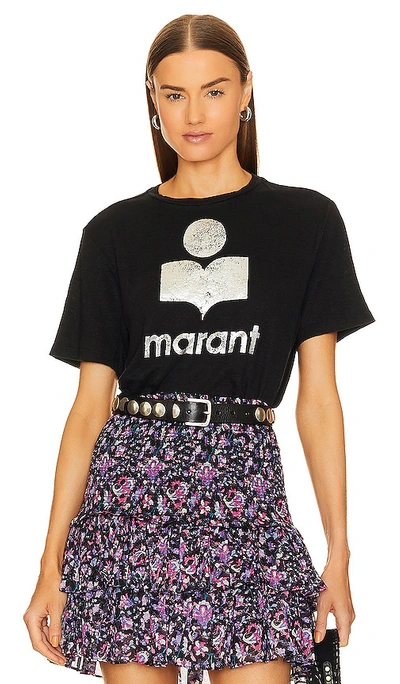 Shop Isabel Marant Étoile Zewel Tee In Black