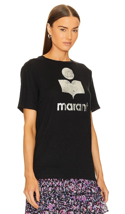 Isabel Marant Étoile Marant Etoile Mobyli Sweatshirt With Flocked Logo In Black