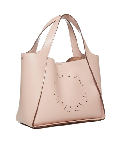 Shop Stella Mccartney Stella Logo Top Handle Bag In Blush