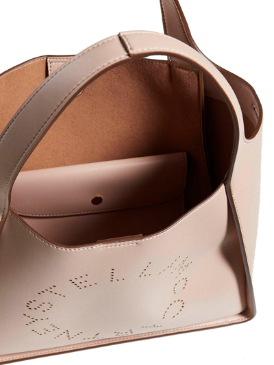 Shop Stella Mccartney Stella Logo Top Handle Bag In Blush