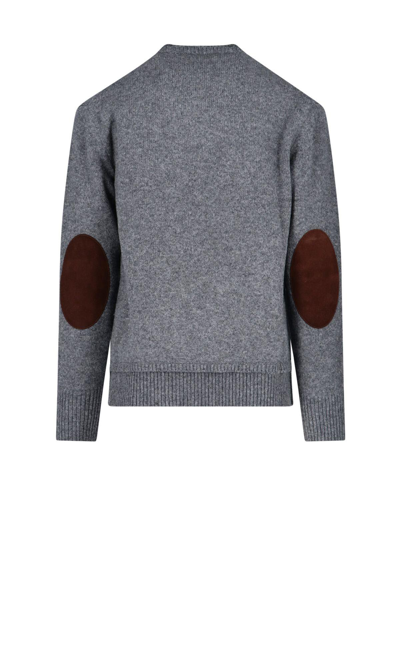 Shop Maison Margiela Patches Sweater In Grey