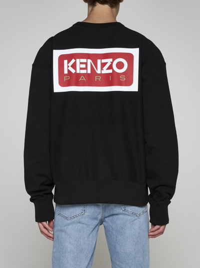 Shop Kenzo Logo Cotton Oversized Sweatshirt