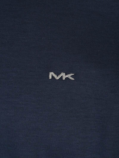 Shop Michael Kors Logo Embroidered Polo Shirt In Ink
