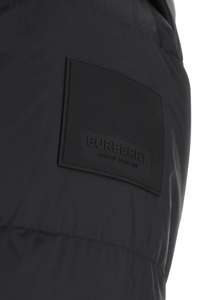 Shop Burberry Black Nylon Padded Jacket