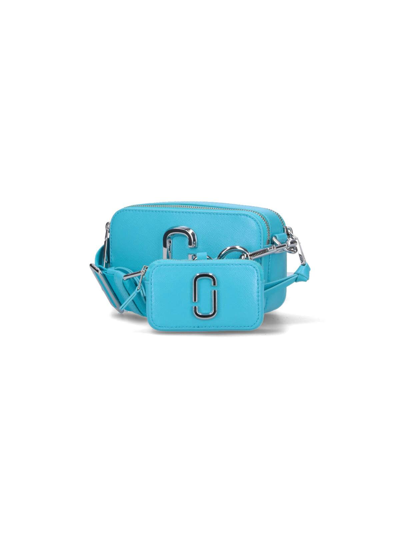 Shop Marc Jacobs The Utility Snapshot Crossbody Bag In Azzurro