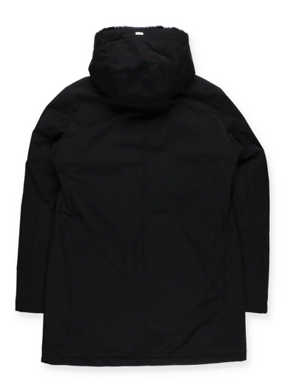 Shop Herno Faux Fur Padded Parka In Nero