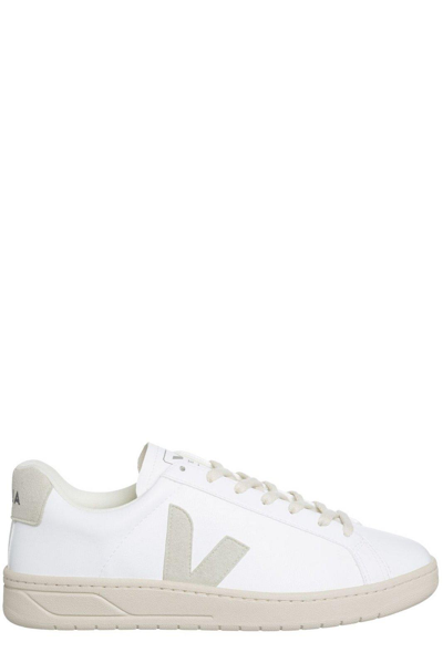 Shop Veja V-12 Low-top Sneakers In White Natural