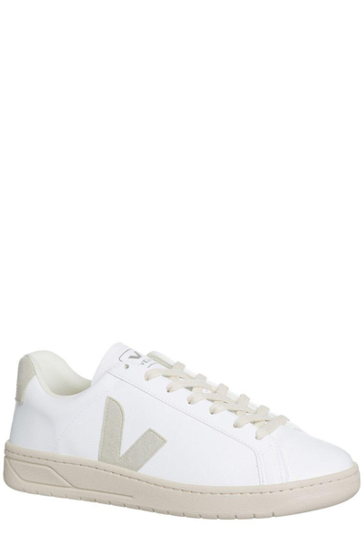 Shop Veja V-12 Low-top Sneakers In White Natural