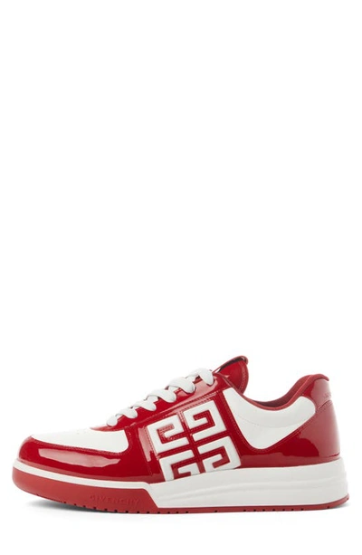Shop Givenchy G4 Low Top Sneaker In Red/ White