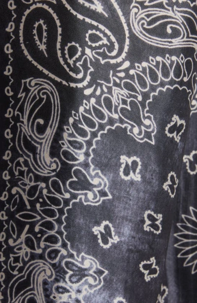Golden Goose Paisley Print Pants In Anthracite