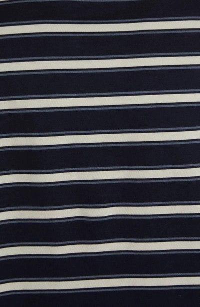Shop Thom Browne Stripe Cotton Jersey Pocket T-shirt In Navy