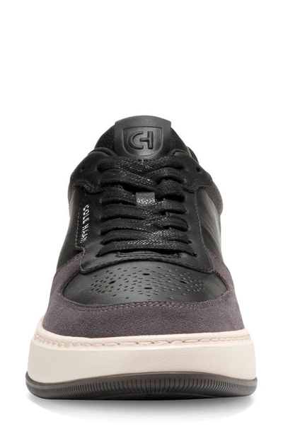 Cole Haan Gp Crossover Mens Faux Leather Exercise Athletic And Training Shoes In Black Leather