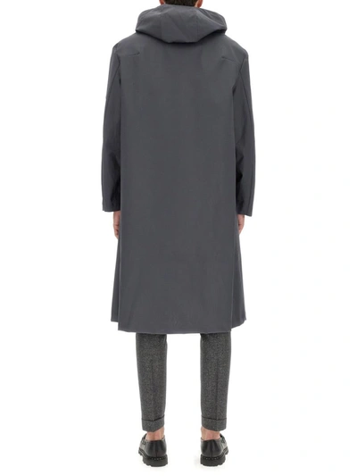 Shop Mackintosh Wolfson Coat In Grey