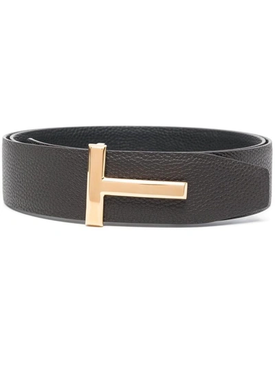 Shop Tom Ford Belt Accessories In Brown