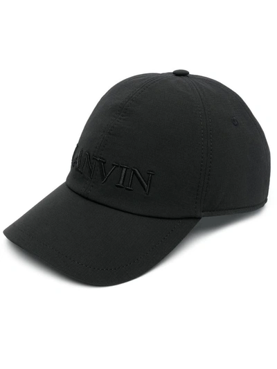 Shop Lanvin Hats Black