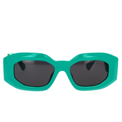 Shop Versace Sunglasses In Turquoise