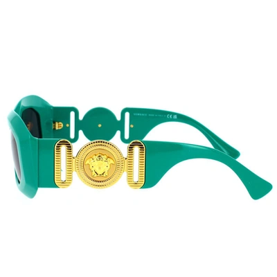 Shop Versace Sunglasses In Turquoise
