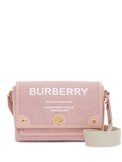 Shop Burberry Shopping Bags In Red/d.pink