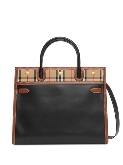 Shop Burberry Totes In Black