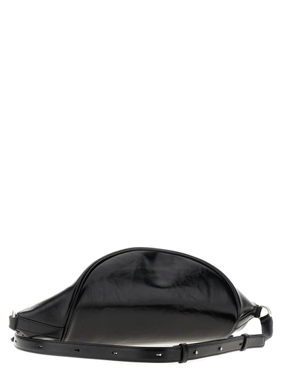 Shop Jil Sander 'taco' Midi Crossbody Bag In Black