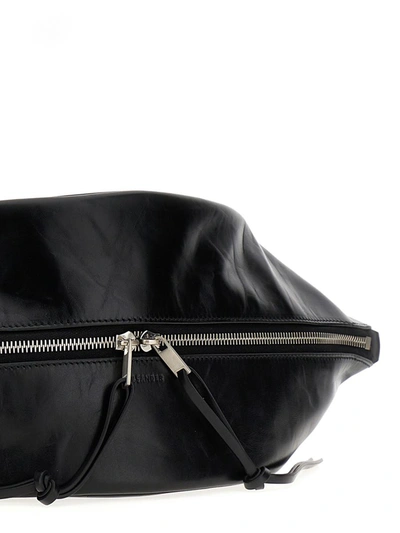 Shop Jil Sander 'taco' Midi Crossbody Bag In Black