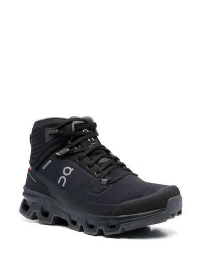 Shop On Running Cloudrock 2 Waterproof Hiking Boots In Black