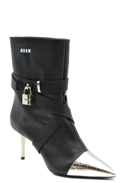 Shop Msgm Booties In Black