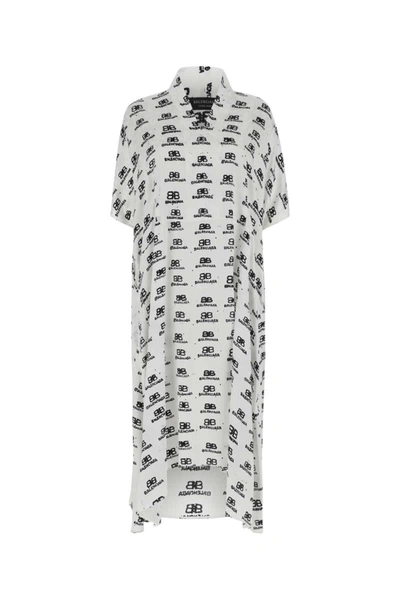 Shop Balenciaga Dress In Printed