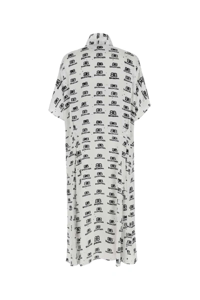Shop Balenciaga Dress In Printed