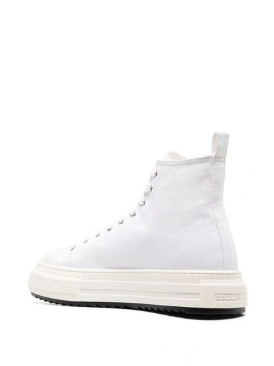 Shop Dsquared2 Sneakers In White+black