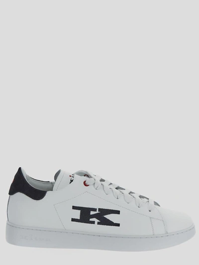 Shop Kiton Shoes In <p> Black And White Shoes With Round Toe