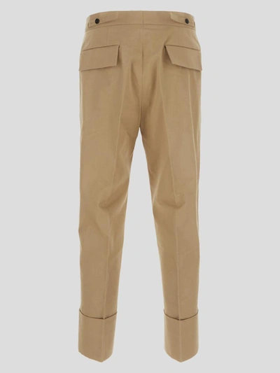 Shop Sapio Trousers In <p> Beige Trousers With Side Pockets