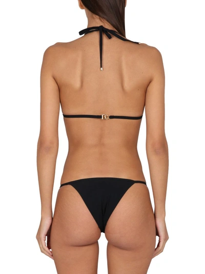 Shop Dolce & Gabbana Dg Logo Triangle Bikini In Black