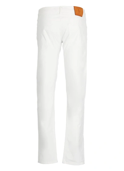 Shop Hand Picked Jeans In Bianco Ottico 11-4001 Tcx