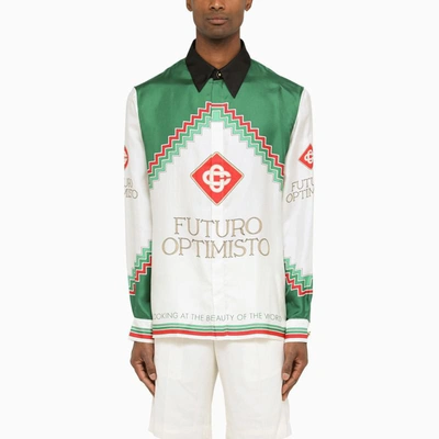 Shop Casablanca Futuro Optimistico Shirt In Print