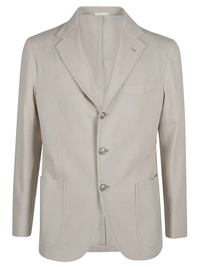 Shop Sartorio Napoli Single-breasted Wool Jacket In Beige