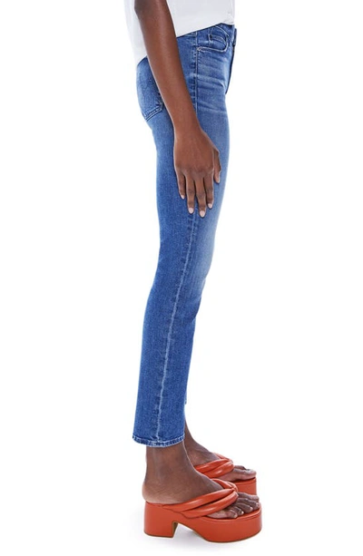 Shop Mother The Dazzler Mid Rise Ankle Straight Leg Jeans In Wish On A Star