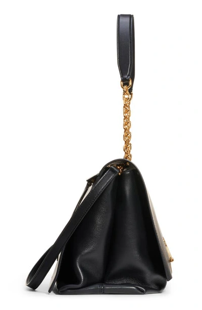 Shop Off-white Large Binder Clip Leather Shoulder Bag In Black No Color